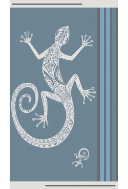 Serviette de plage avec un lezard