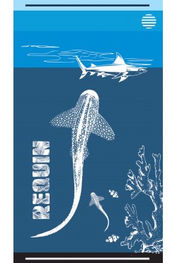 Serviette de plage avec un requin
