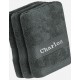 Drap de bain / Douche Anthracite avec broderie