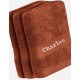 Drap de bain / Douche Argile avec broderie
