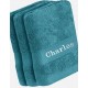 Drap de bain / Douche Cérulé avec broderie