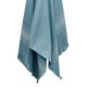 Serviette de plage Classique Toile - éponge Topaze