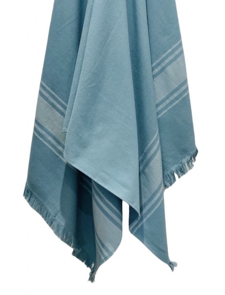 Serviette de plage Classique Toile - éponge Topaze