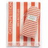 Serviette de plage recyclée Delmor Tangerine