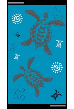 Drap de plage xl avec une tortue océan