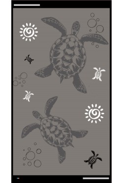 Drap de plage - Serviette de plage turtle Choco