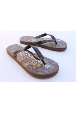 Tongs nature world marron grande taille
