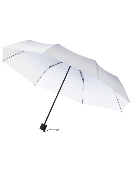 Parapluie 2 sections de 21,5", blanc / violet