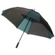 Parapluie double couche 30" carré, vert foncé / noir