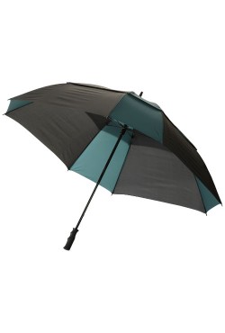 Parapluie double couche 30" carré, vert foncé / noir