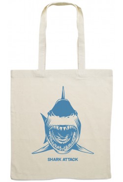Tote Bag Shark Attack