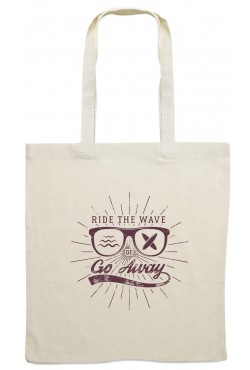 Tote Bag Ride The Wave